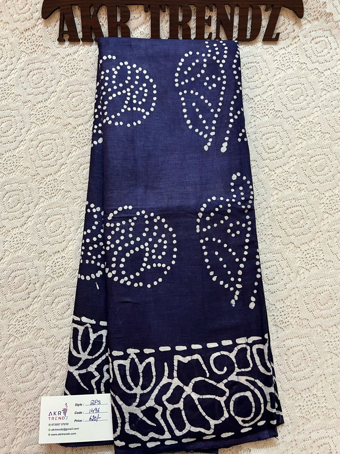 Pure cotton batik sarees