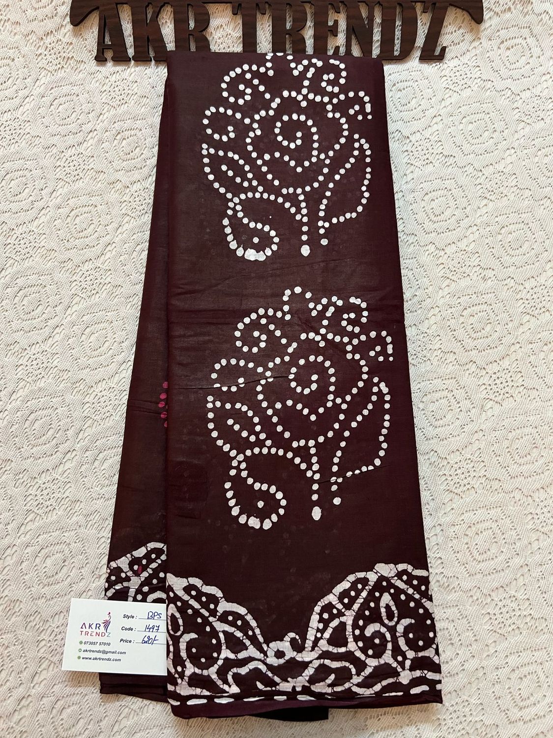 Pure cotton batik sarees