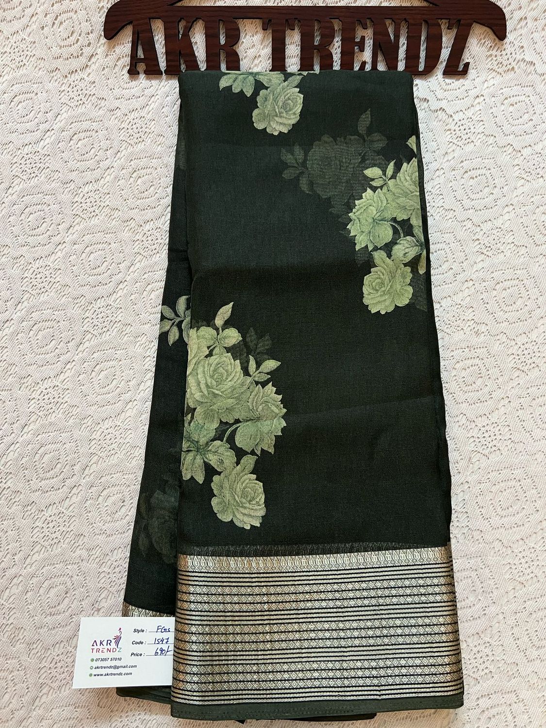 Fancy Border Georgette sarees​