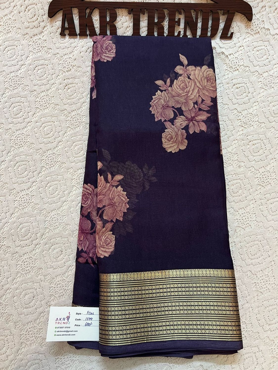 Fancy Border Georgette sarees​