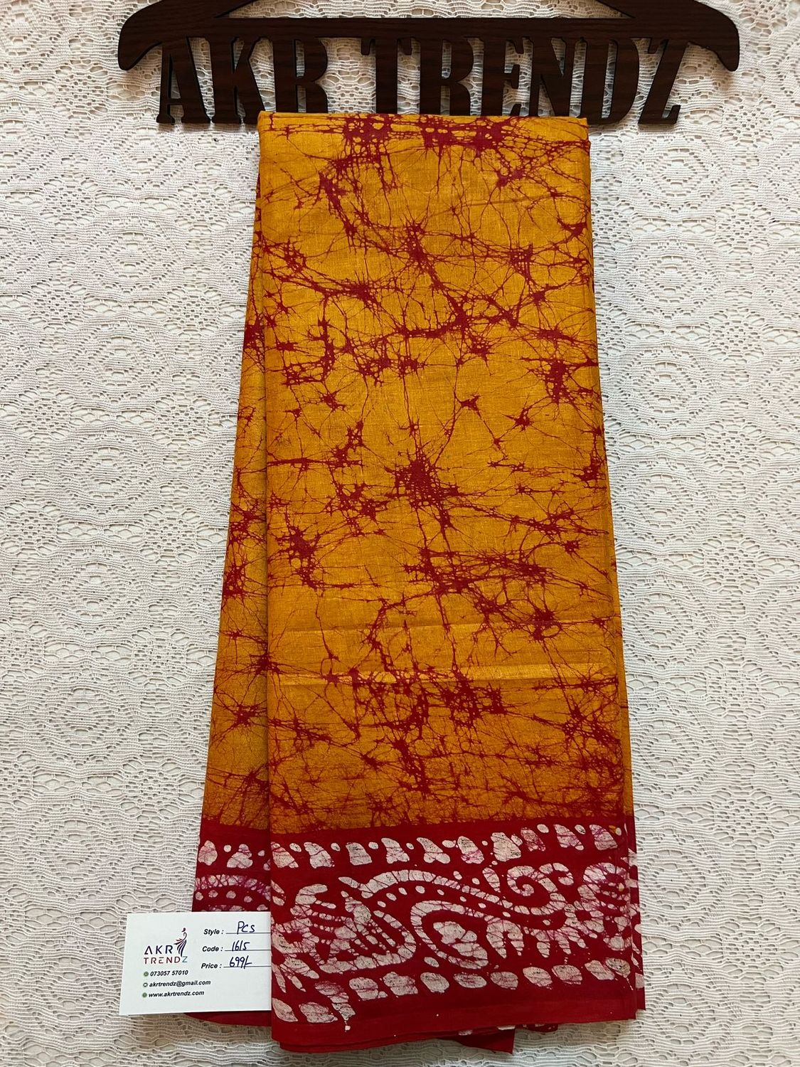 Pure cotton batik sarees