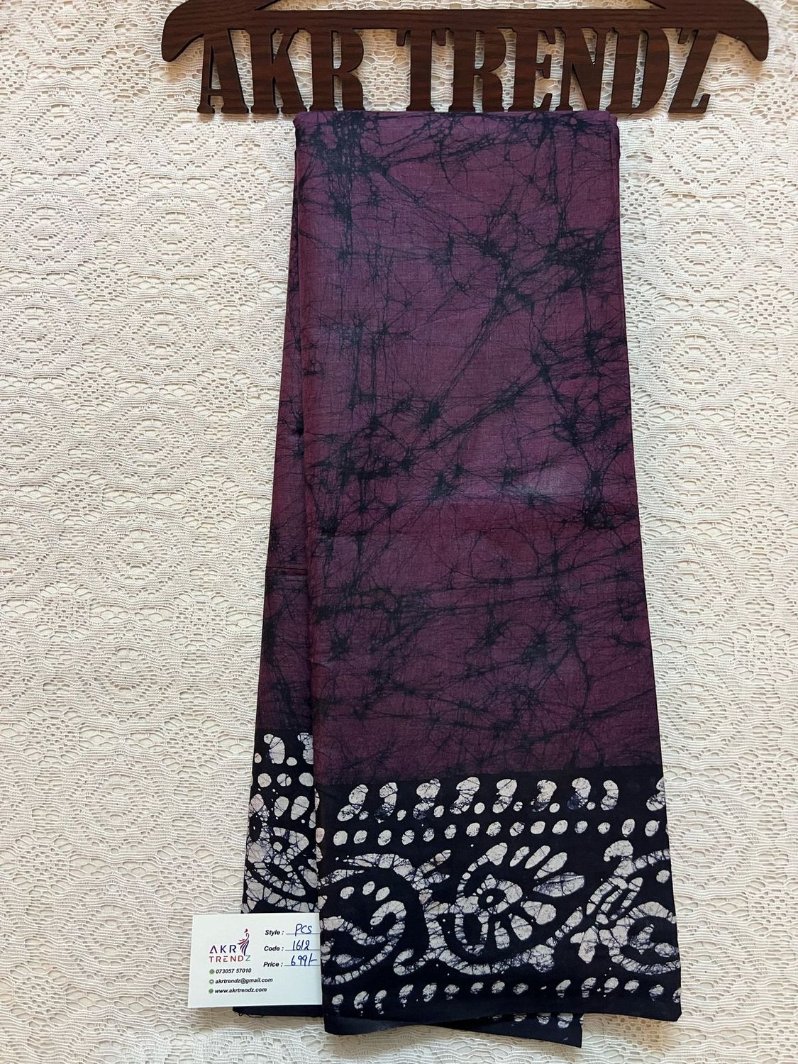 Pure cotton batik sarees