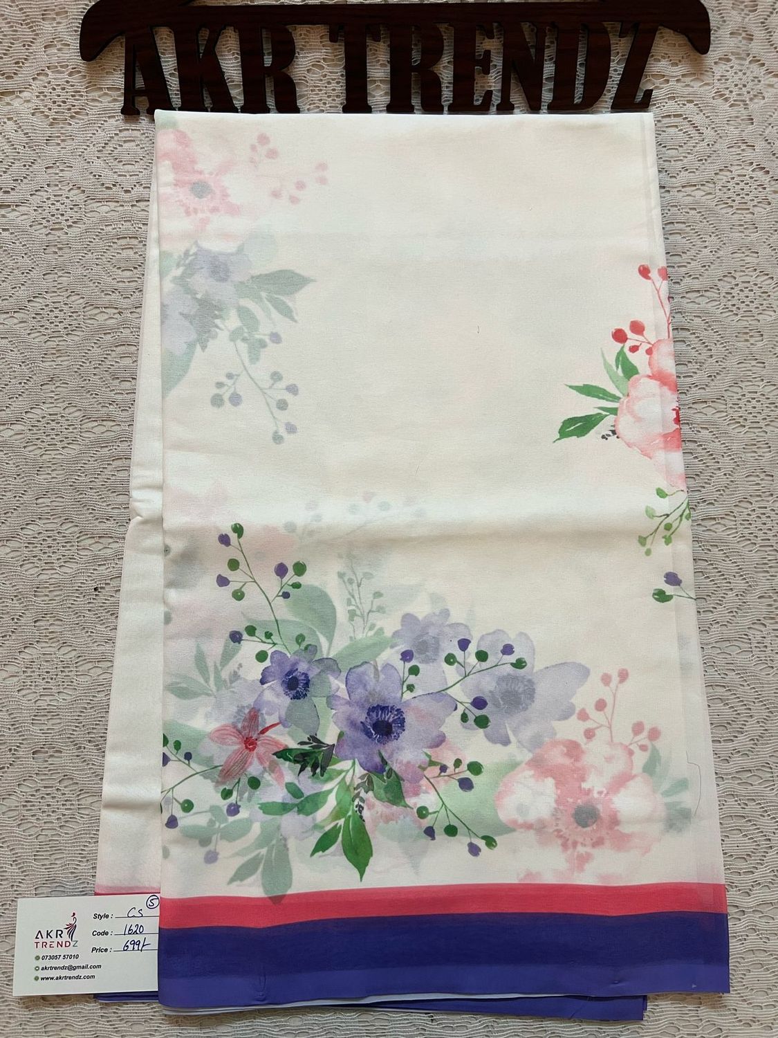 Floral print chiffon sarees​​