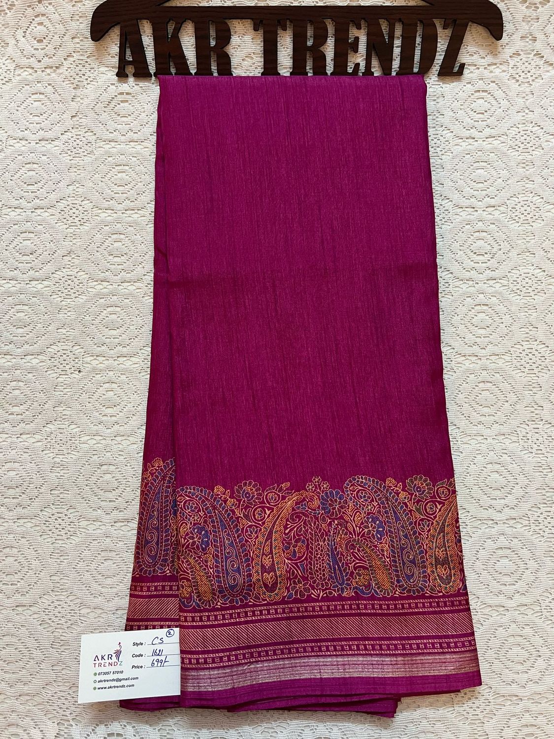 ​Thin border printed silk sarees​