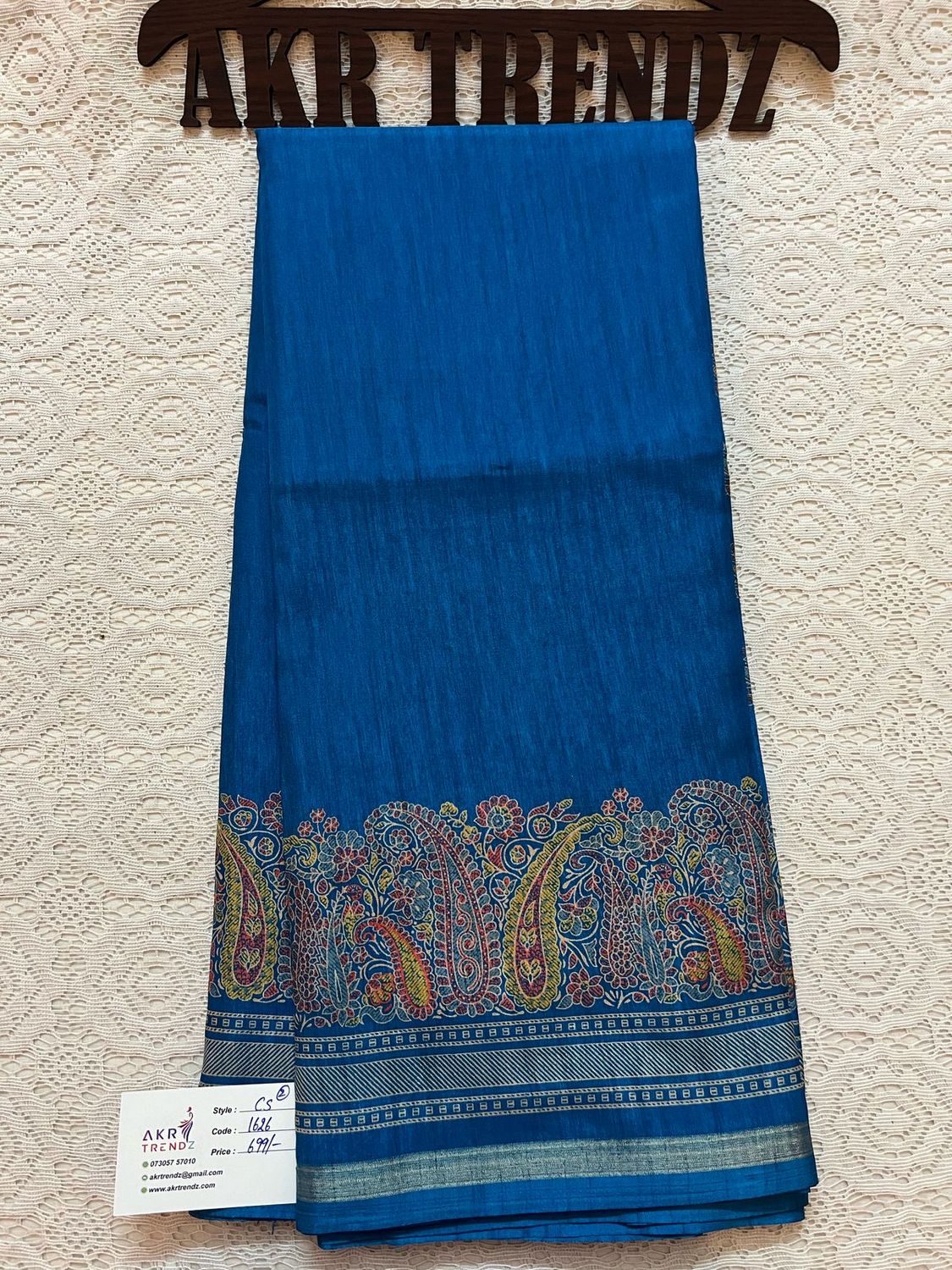 ​Thin border printed silk sarees​