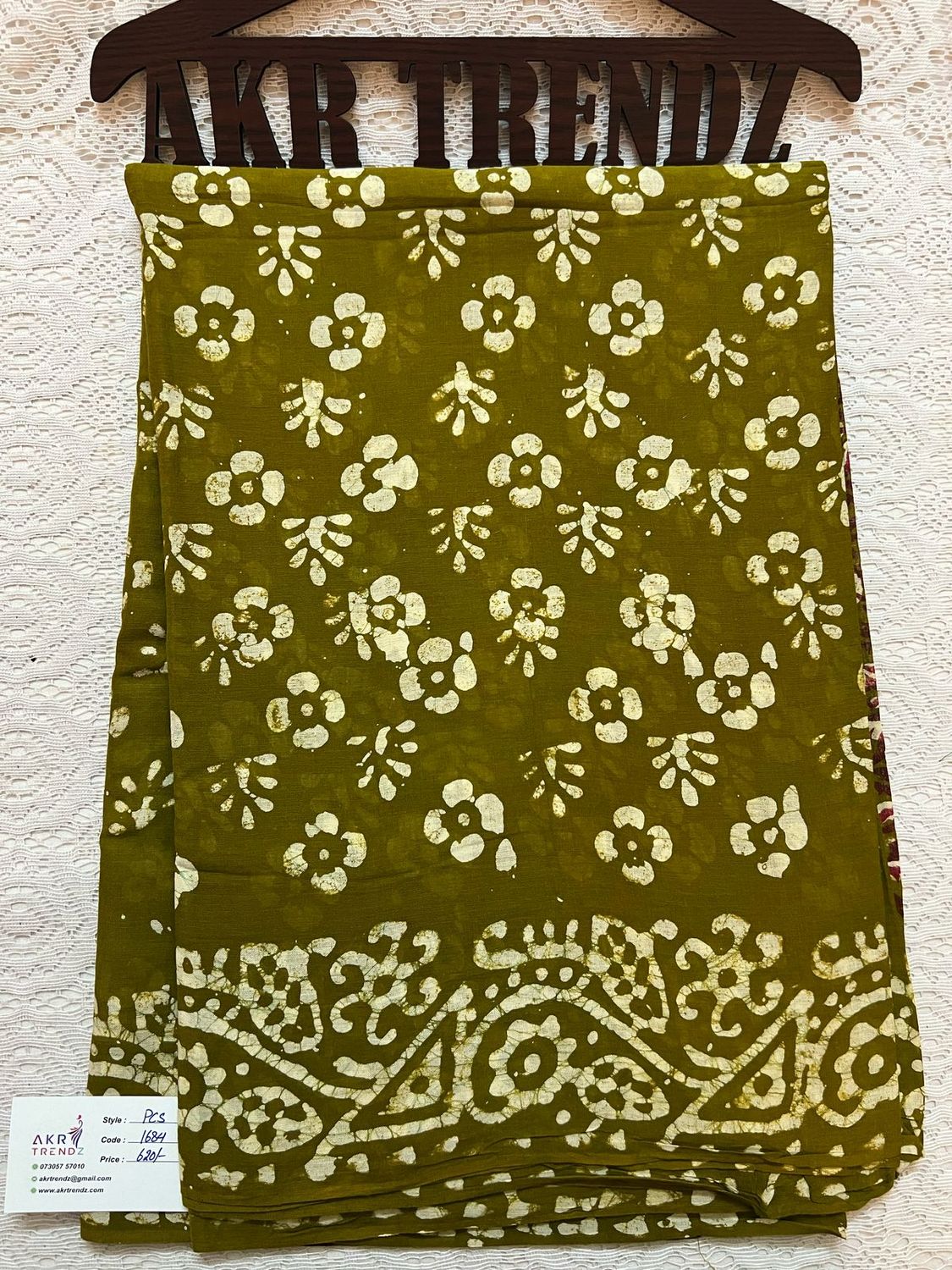 Pure cotton Batik sarees