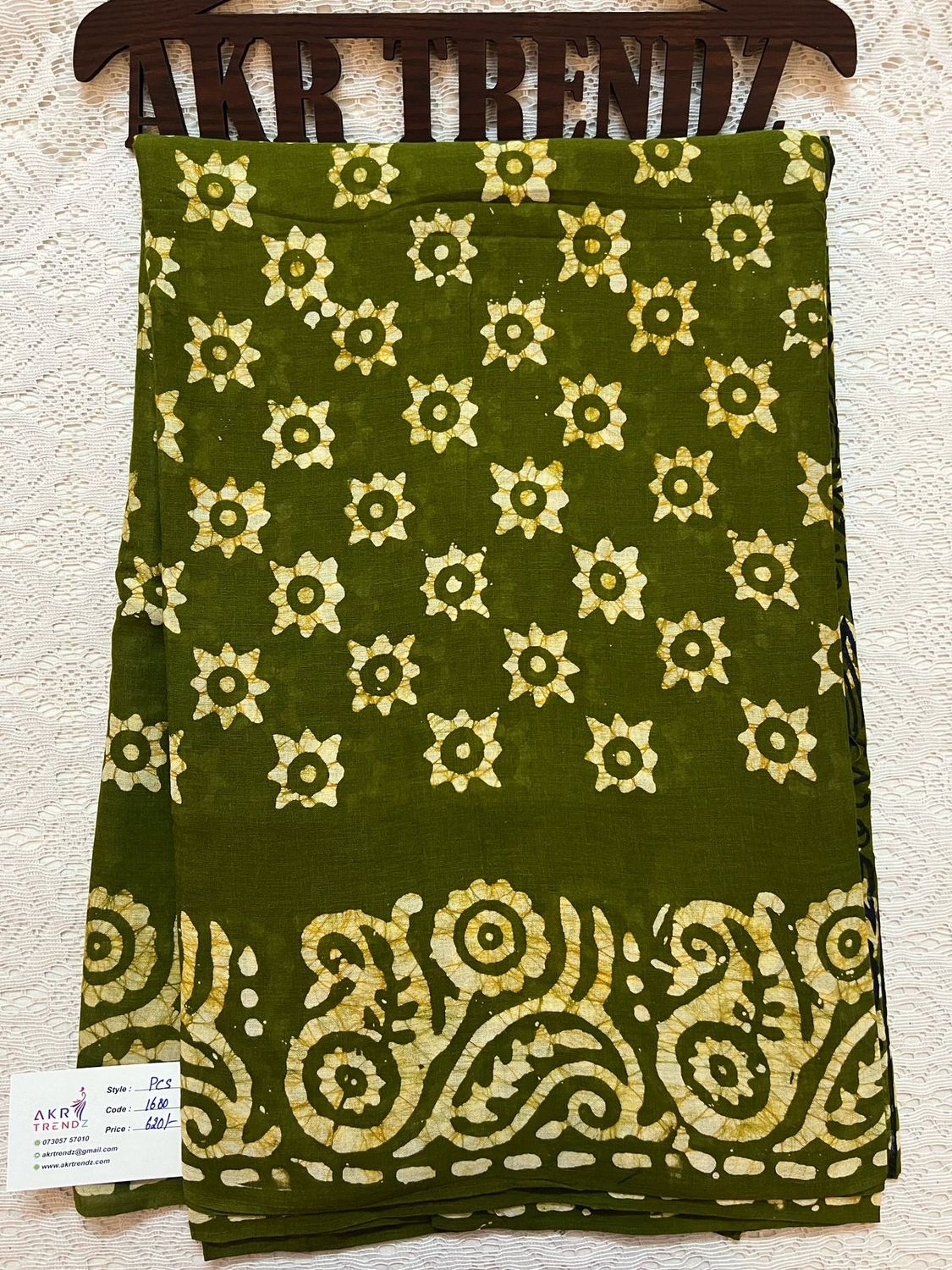 Pure cotton Batik sarees