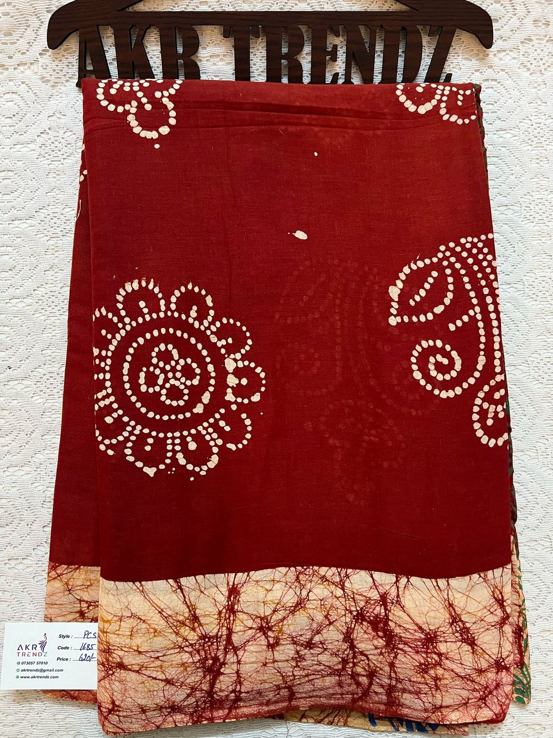 Pure cotton Batik sarees