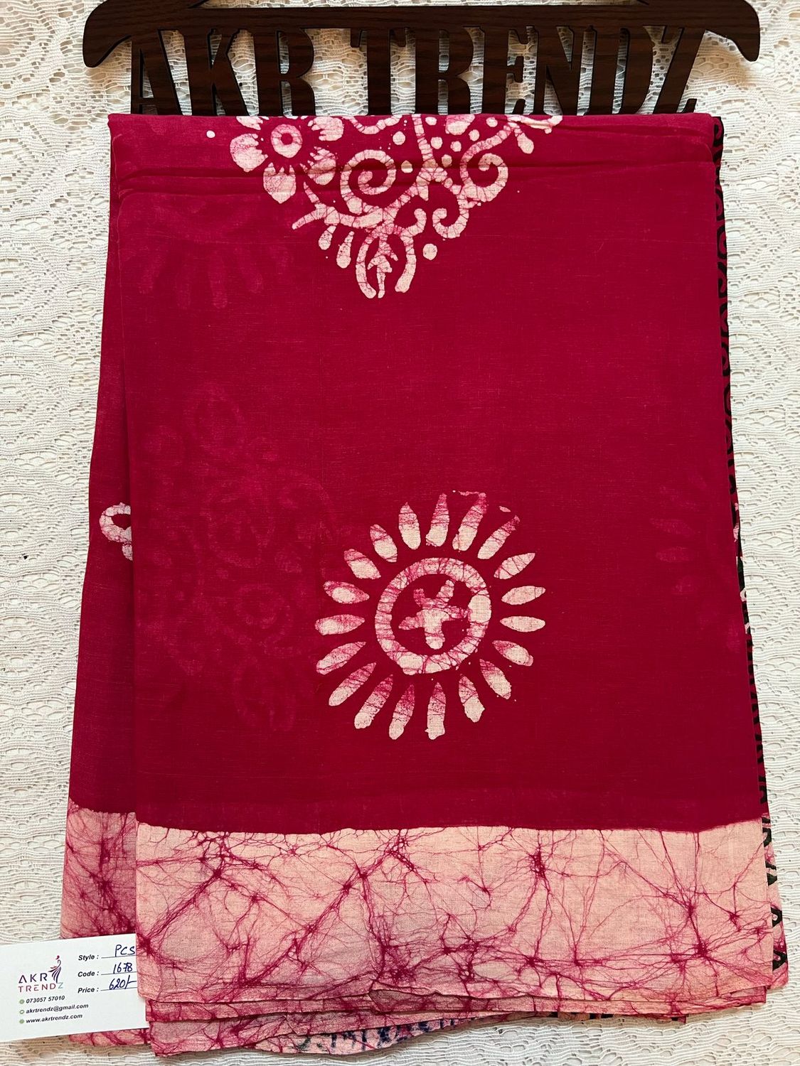 Pure cotton Batik sarees