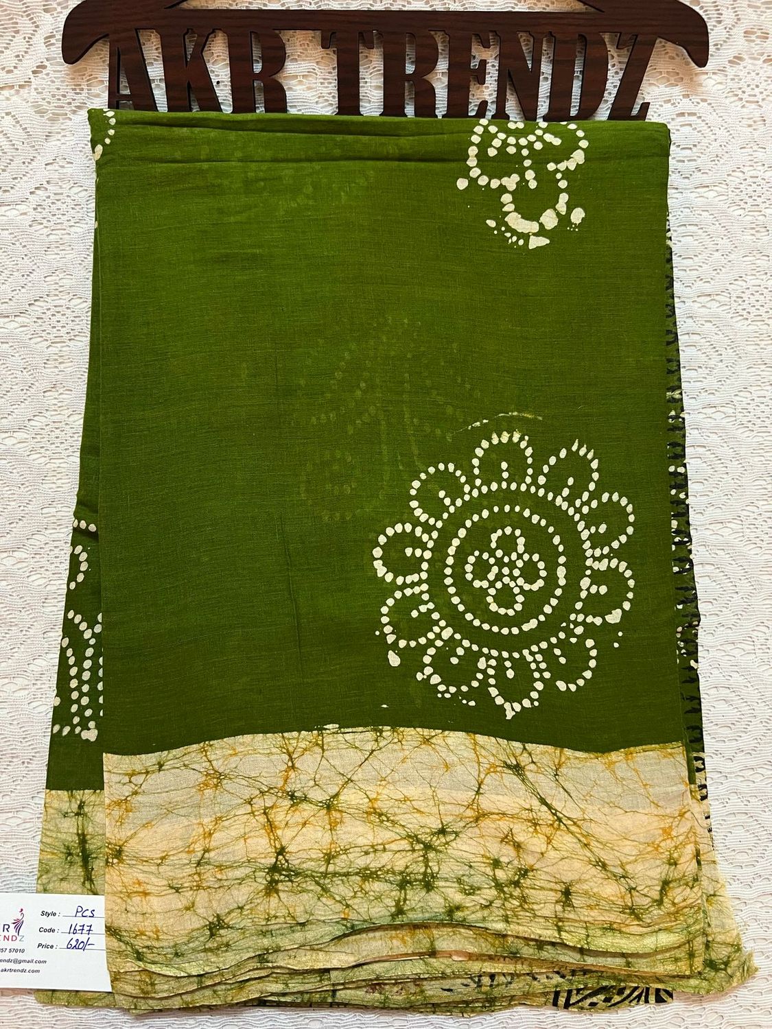 Pure cotton Batik sarees