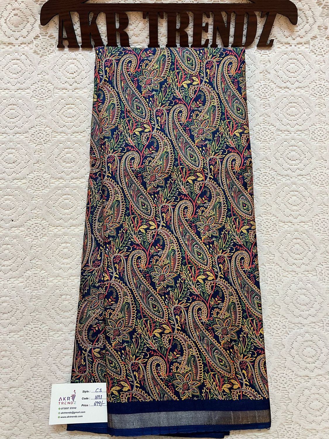 Thin border printed silk sarees​