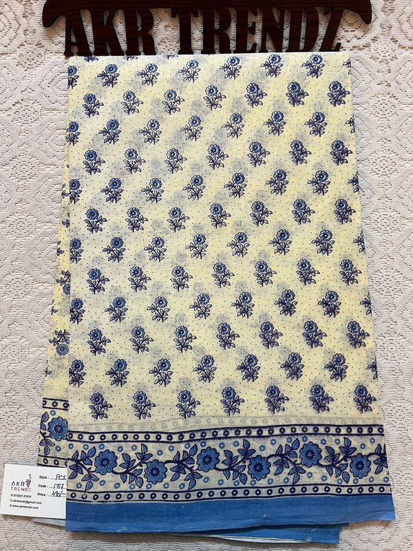 Summer pure​ cotton sarees