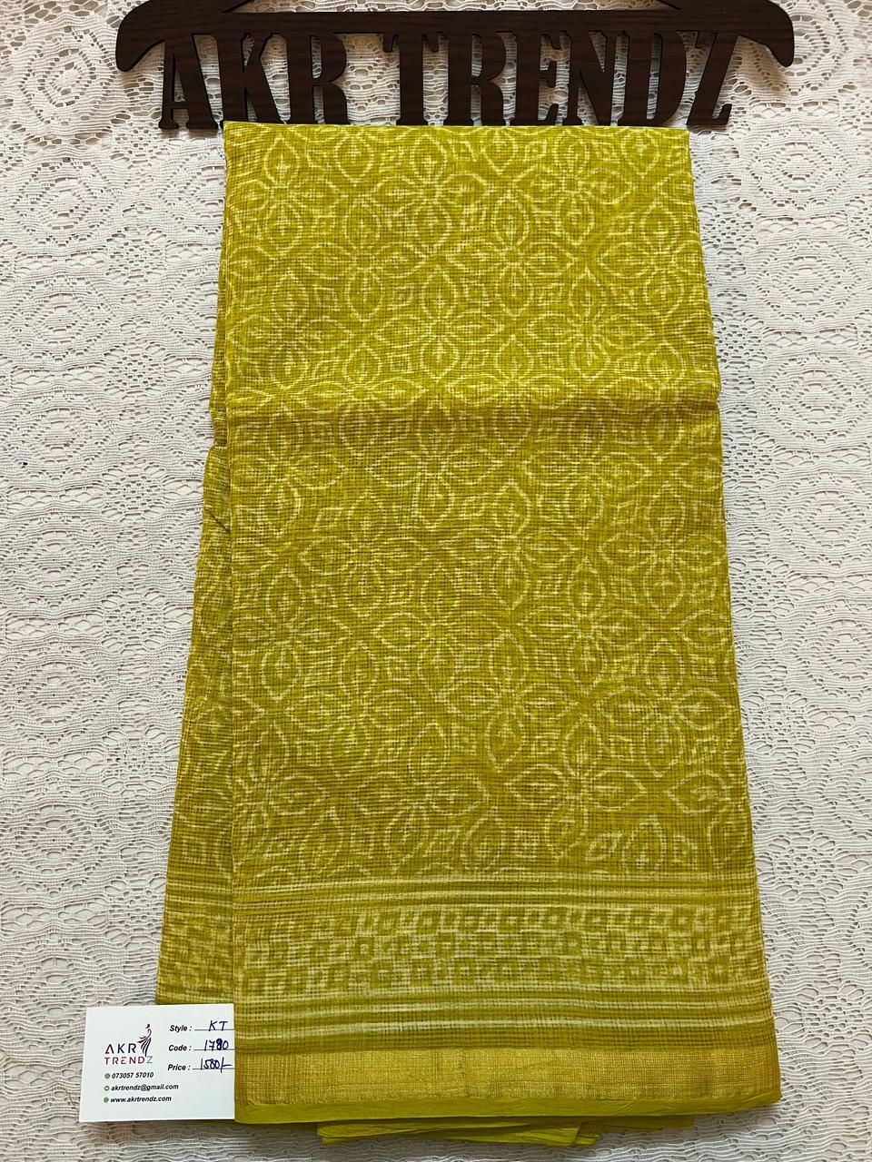 Handblock Kota Doria sarees