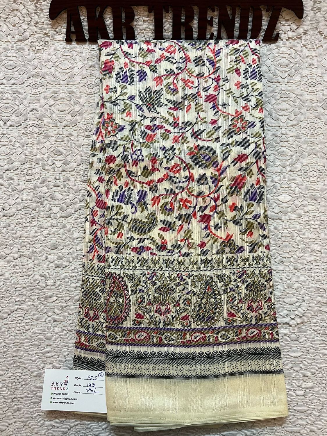 Printed silk sarees​