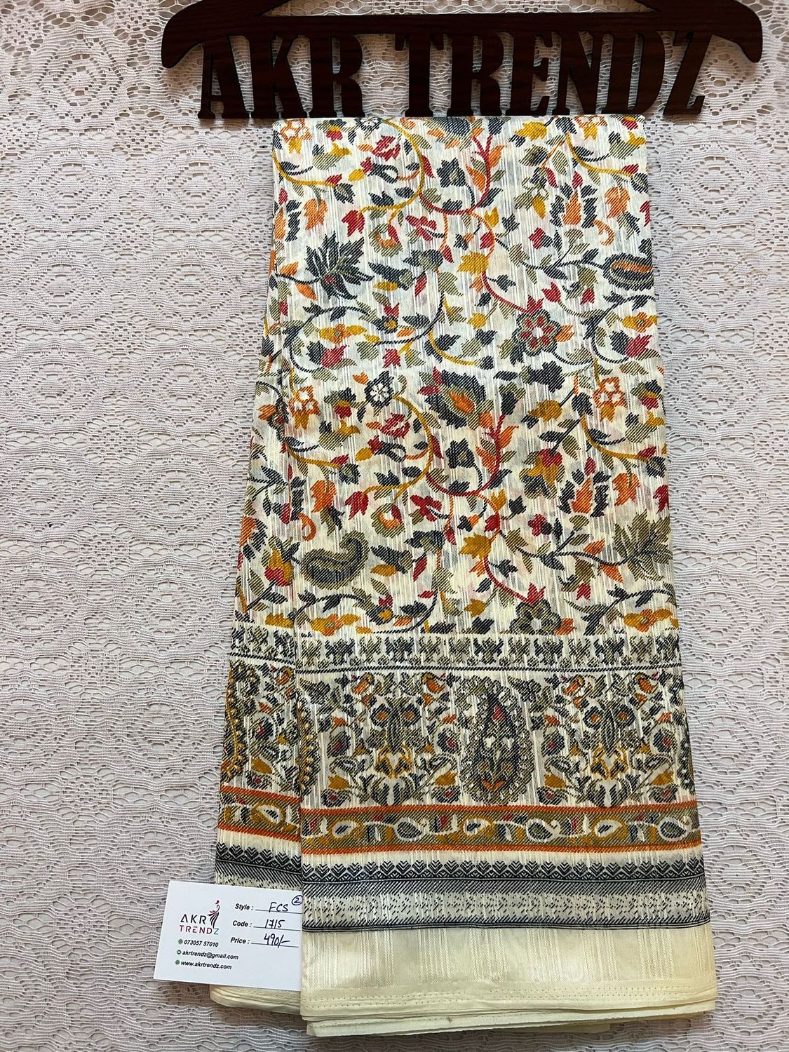 Printed silk sarees​