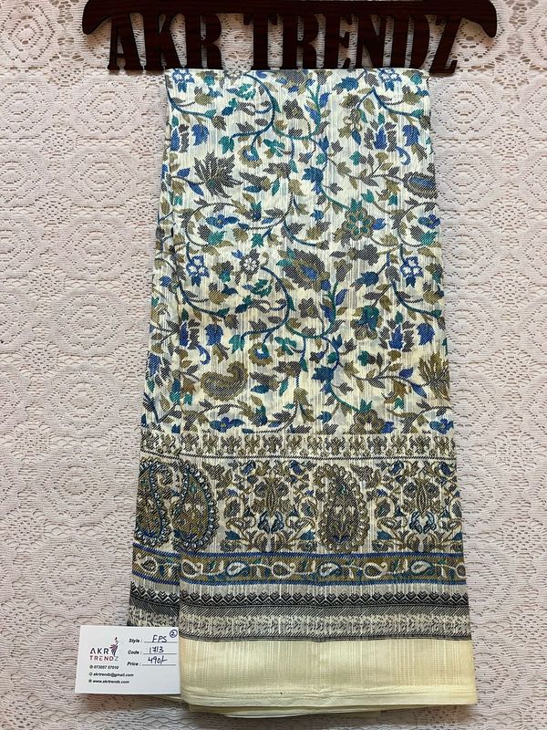 Printed silk sarees​