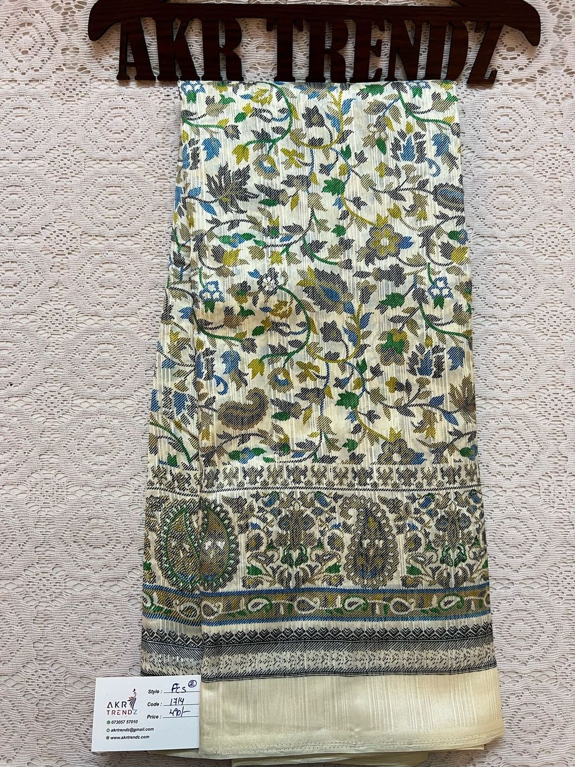 Printed silk sarees​