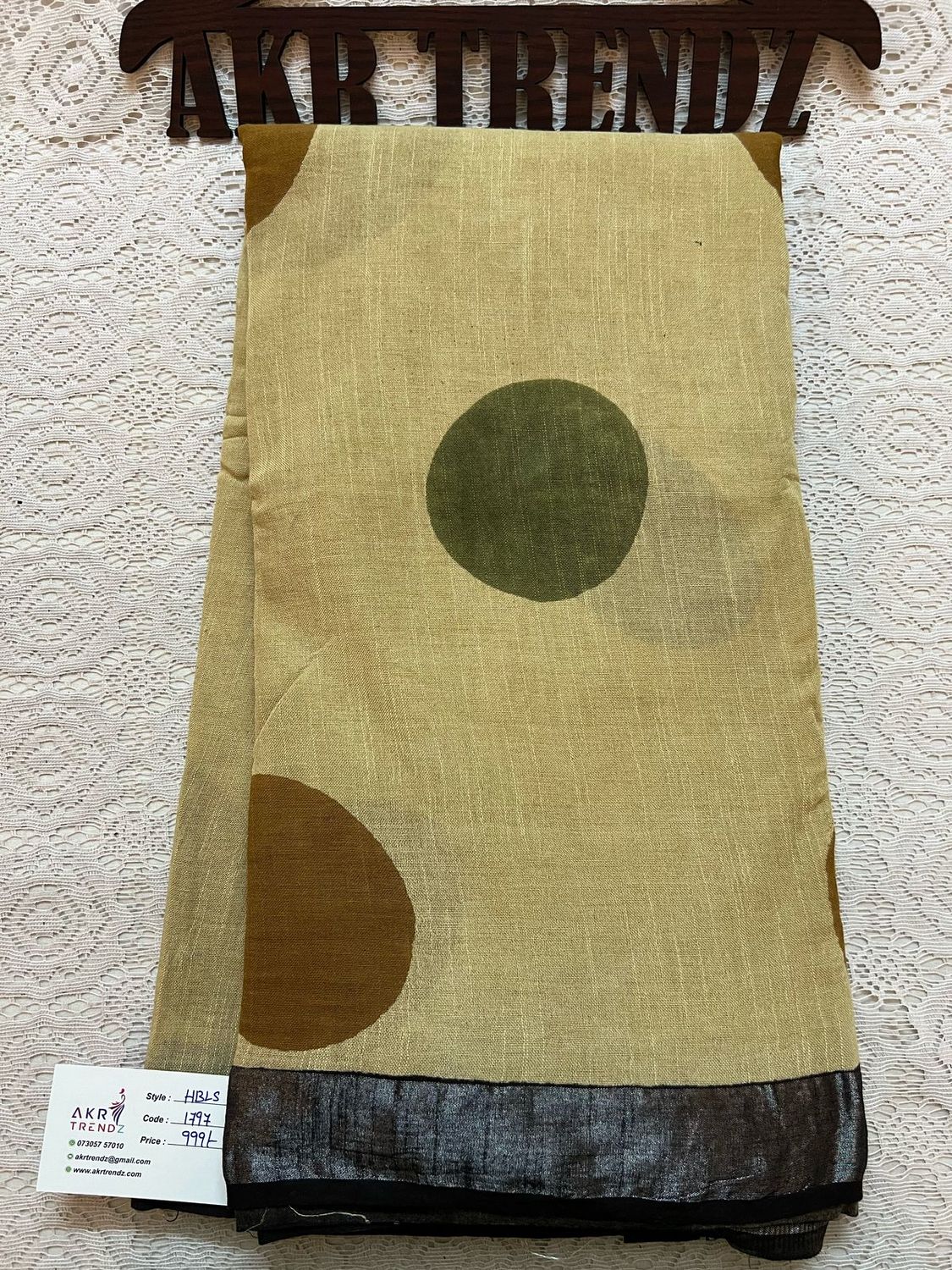 ​Hand Block Linen cotton sarees