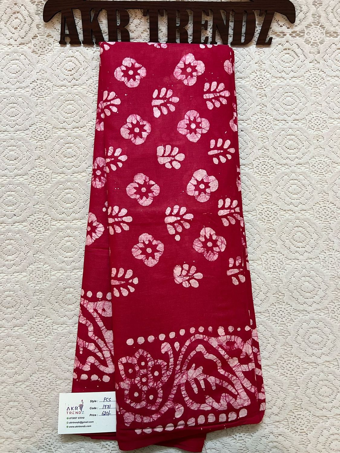 Pure cotton batik sarees