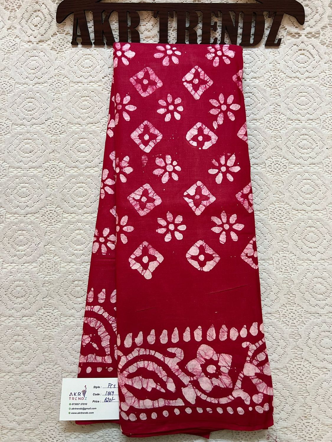 Pure cotton batik sarees