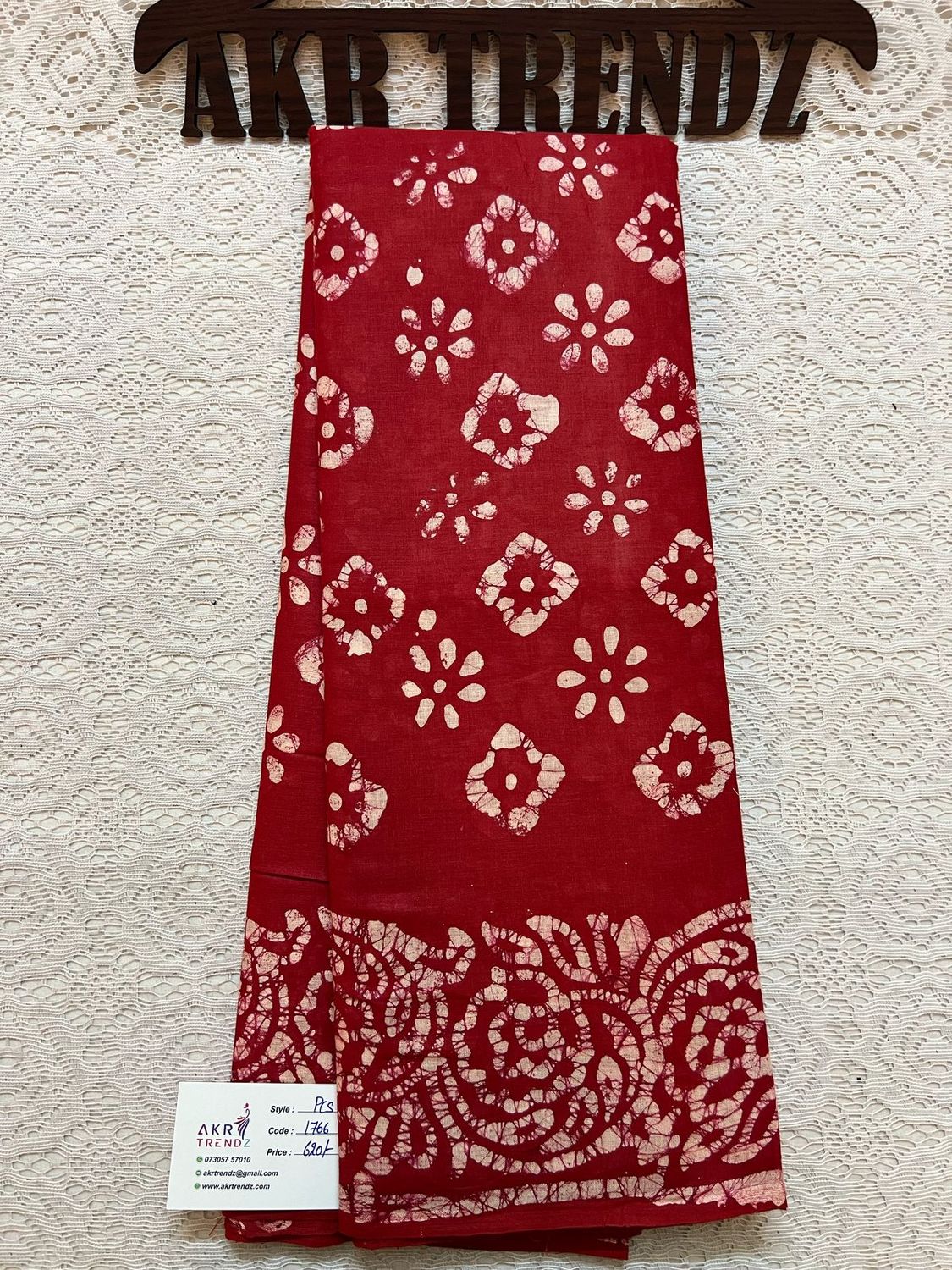 Pure cotton batik sarees