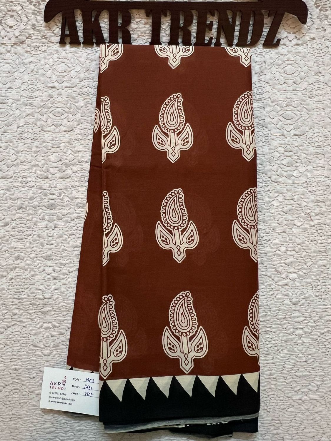 Mul cotton saree
