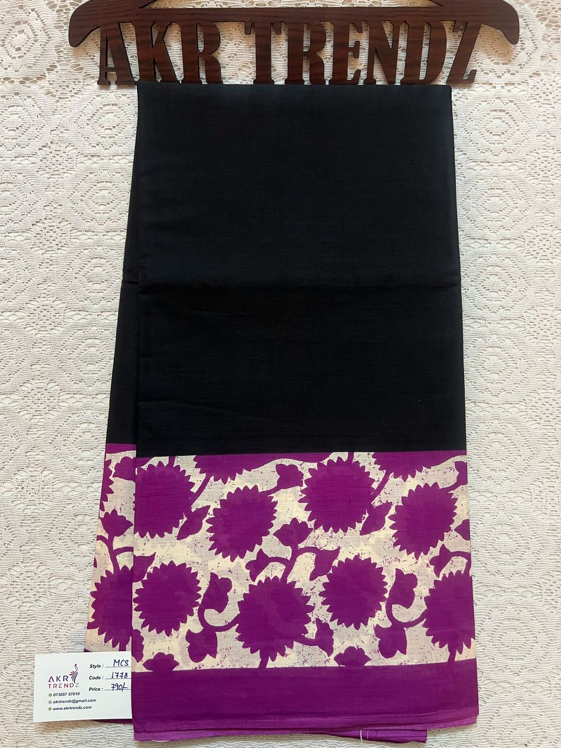 Mul cotton saree