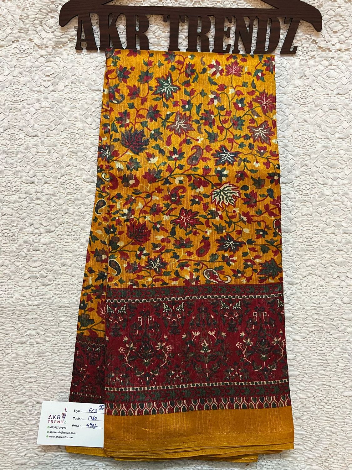 Printed silk sarees​