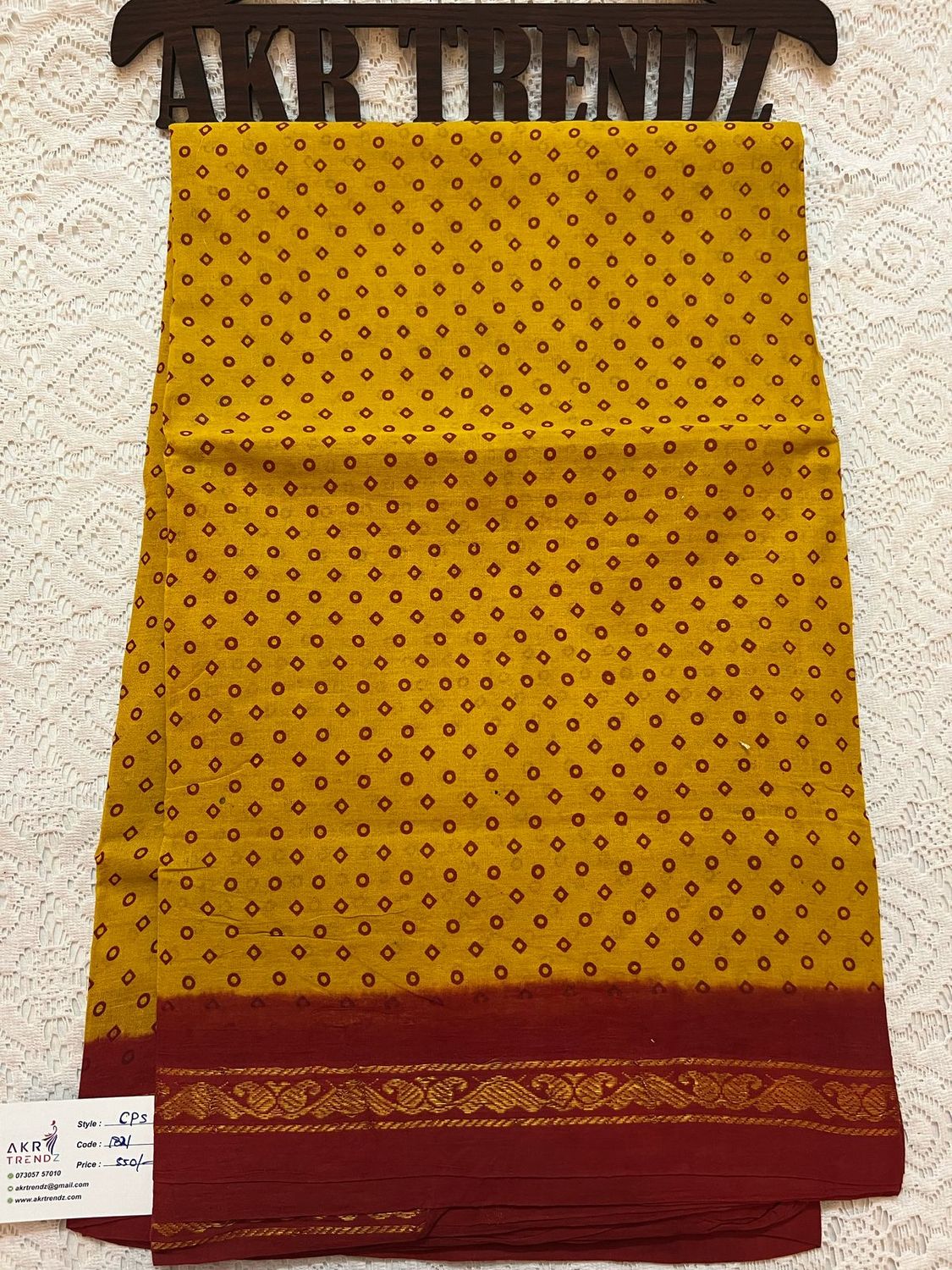 Sungudi cotton sarees​