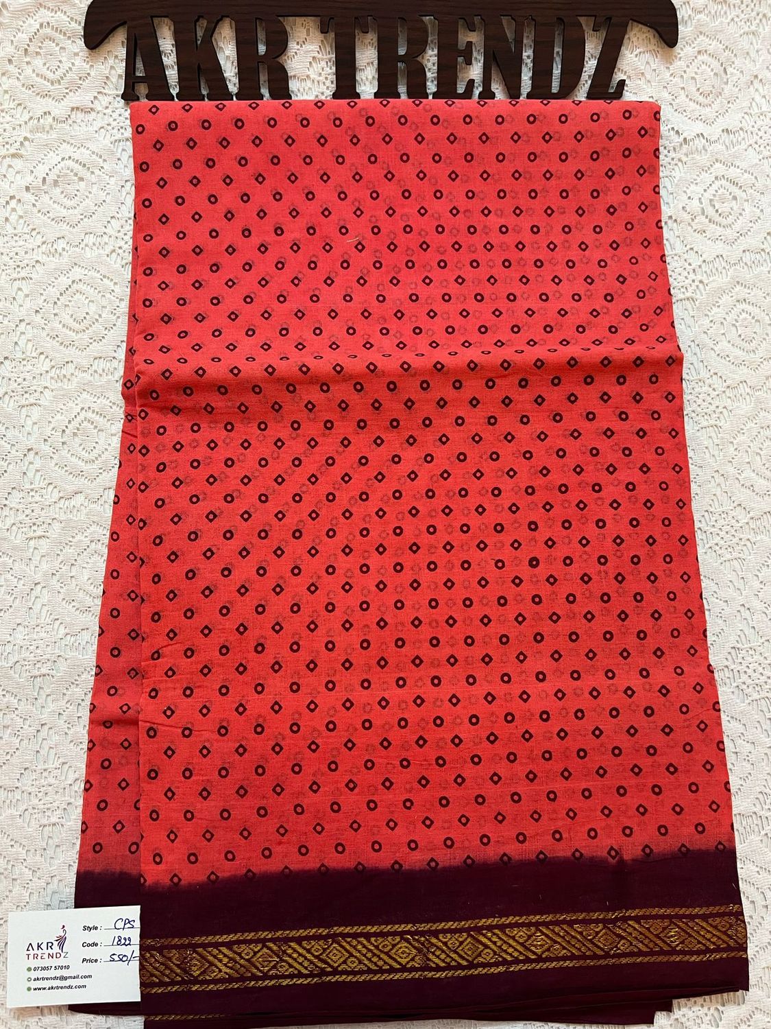 Sungudi cotton sarees​