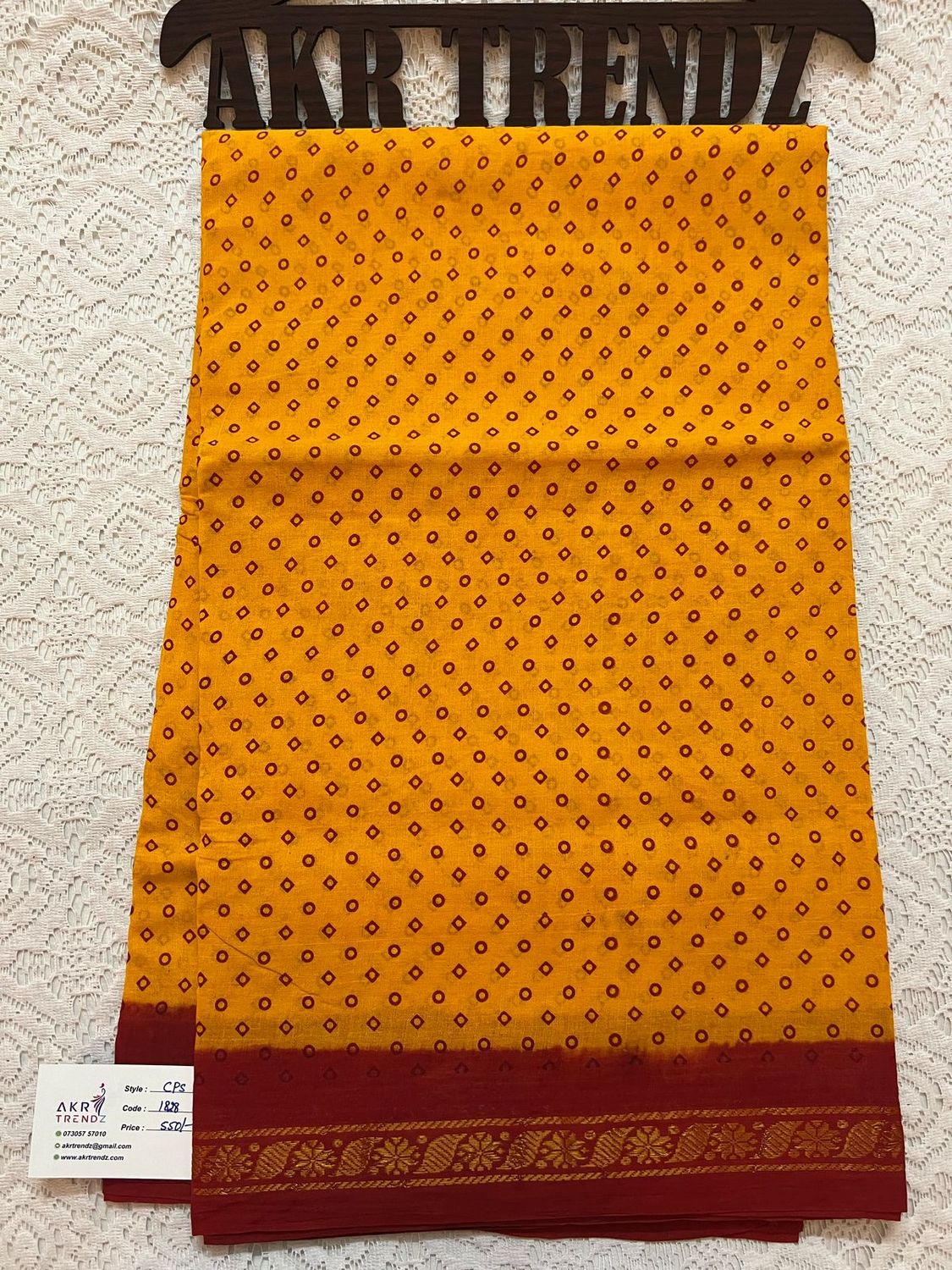 Sungudi cotton sarees​