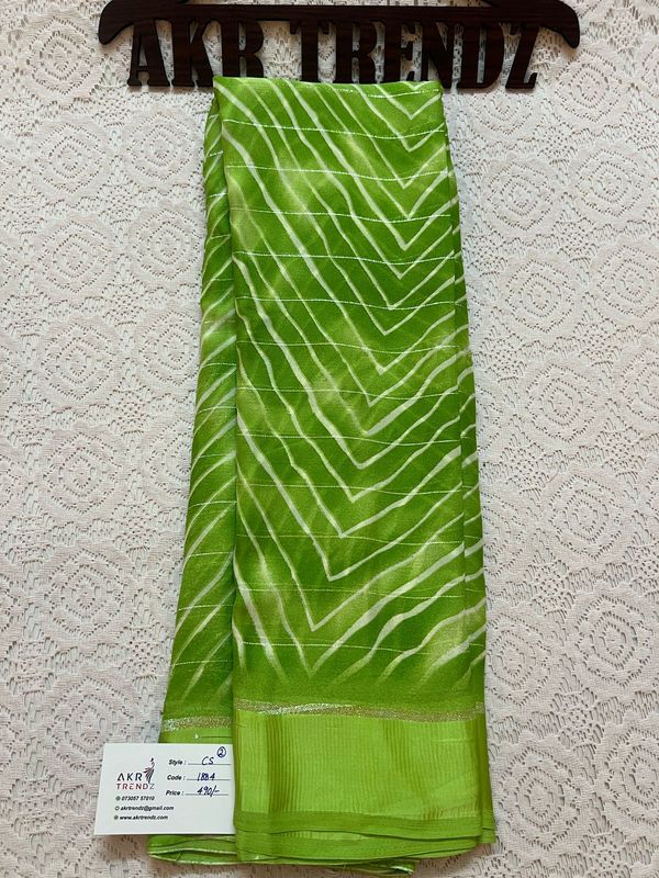 Satin Border Georgette sarees​