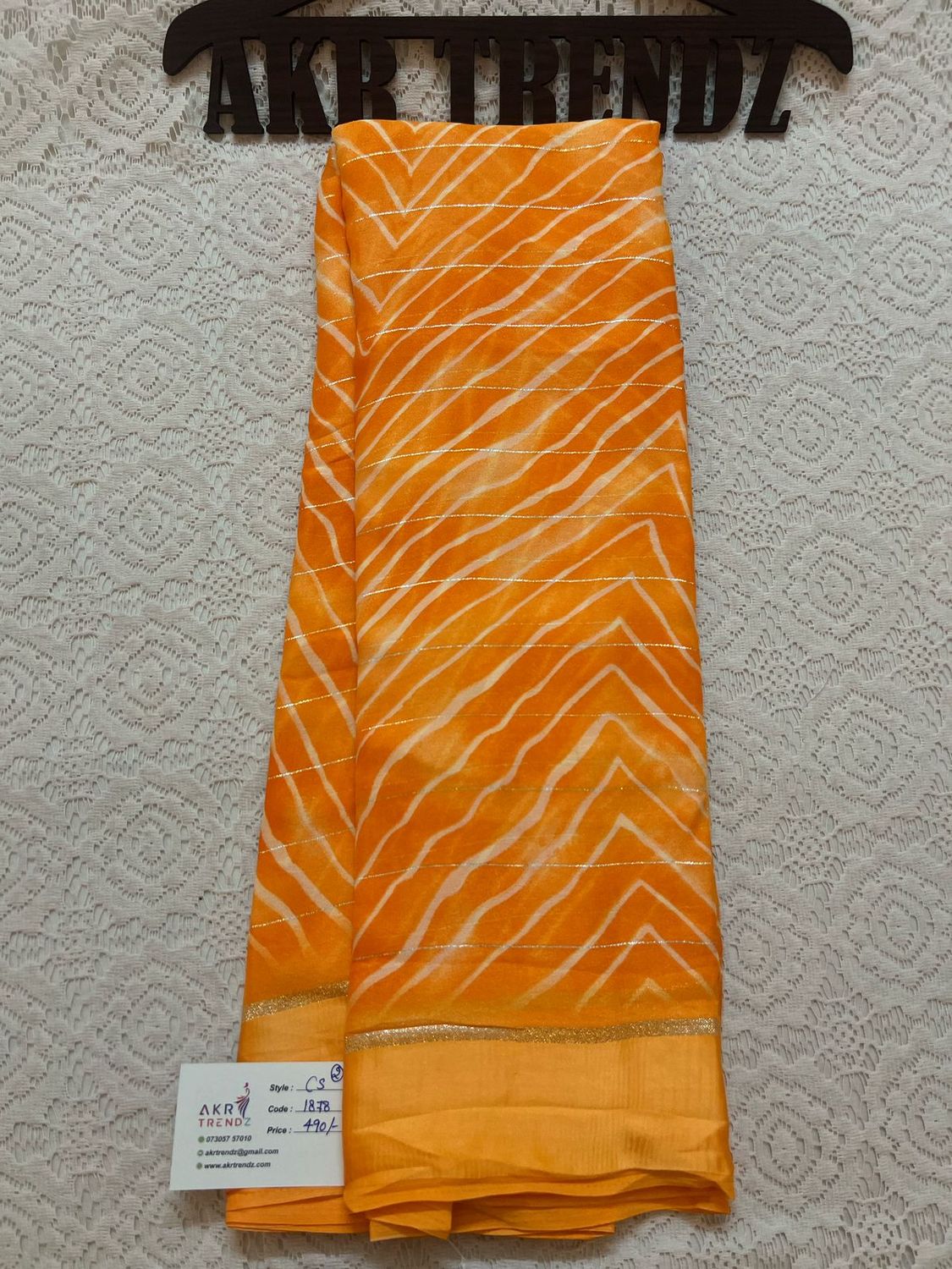Satin Border Georgette sarees​