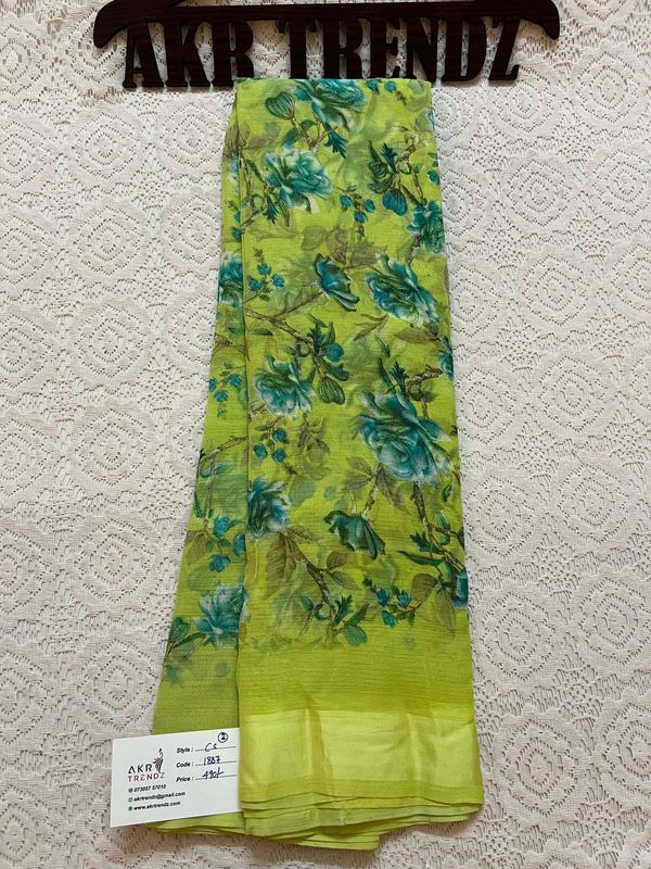 Satin Border Georgette sarees​