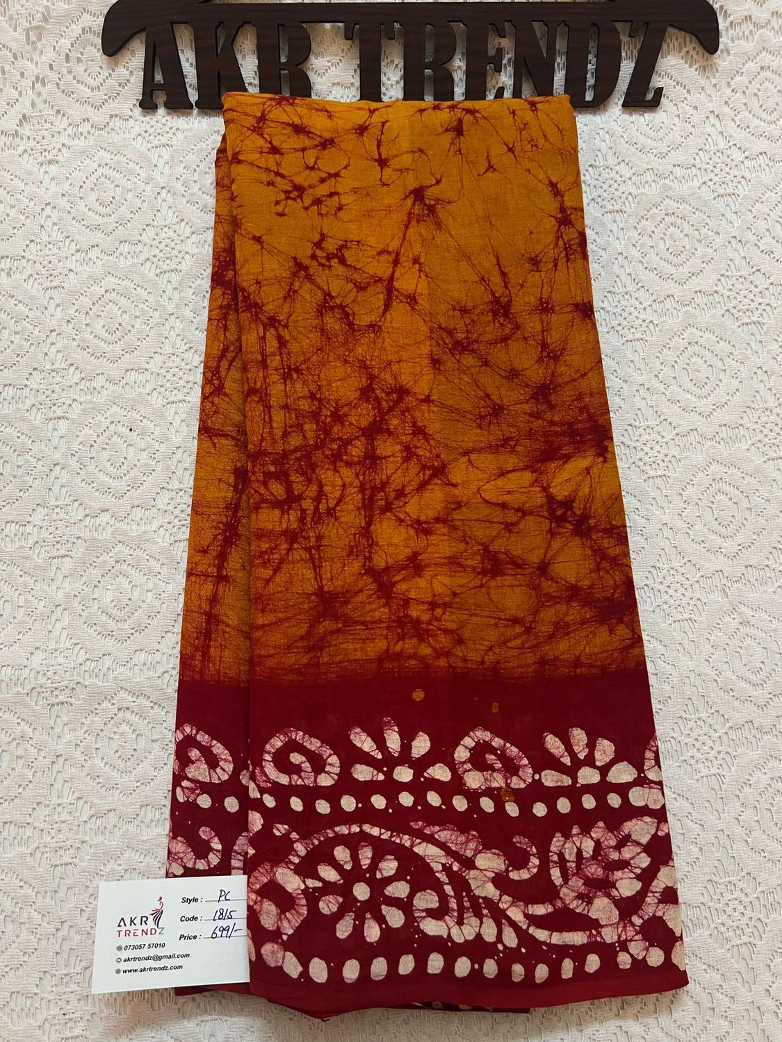 Pure cotton Batik sarees
