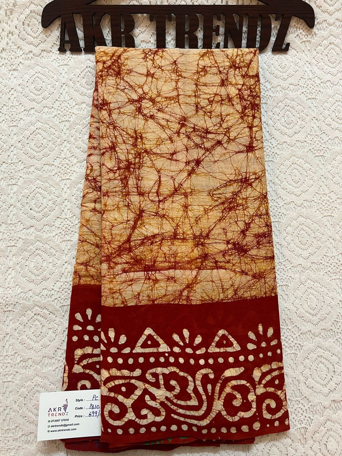 Pure cotton Batik sarees