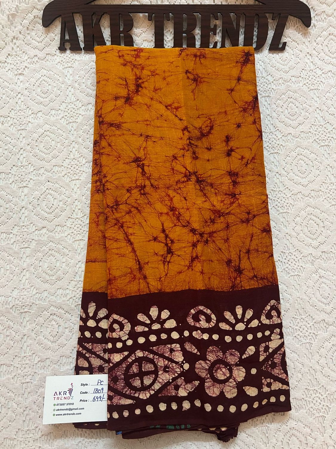 Pure cotton Batik sarees