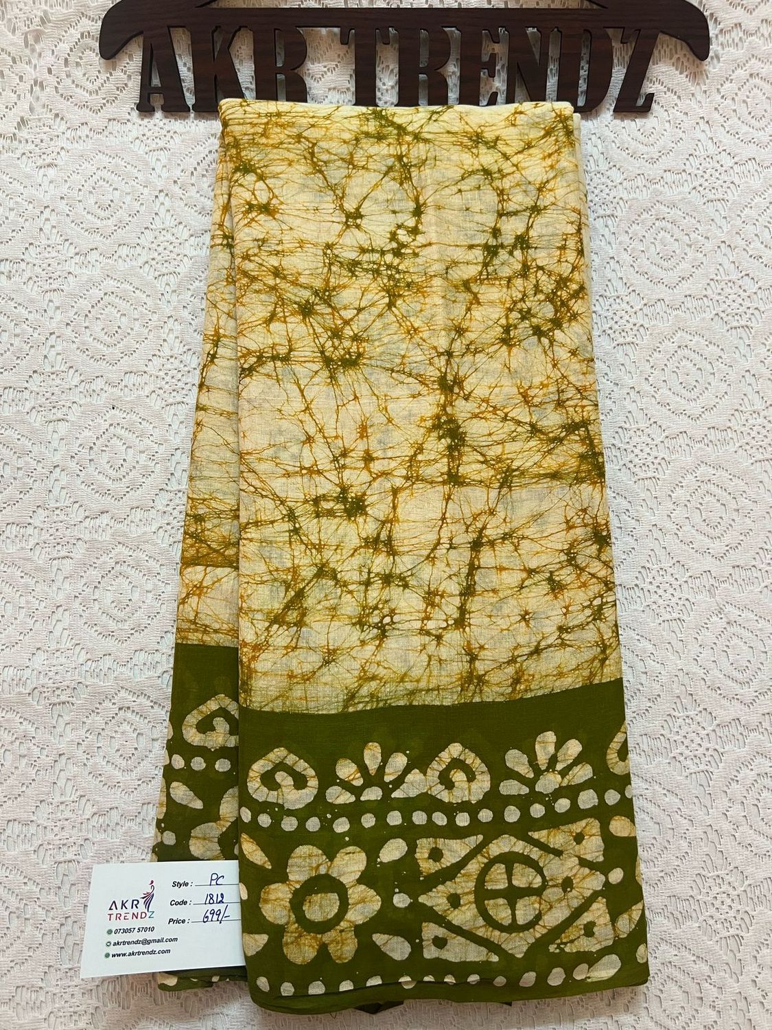 Pure cotton Batik sarees