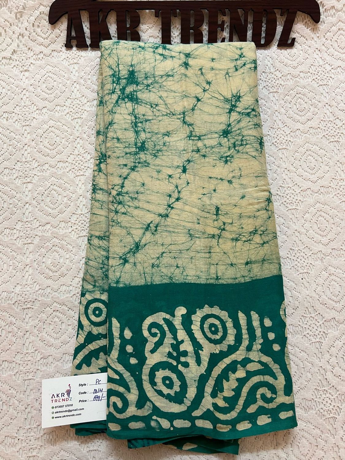 Pure cotton Batik sarees