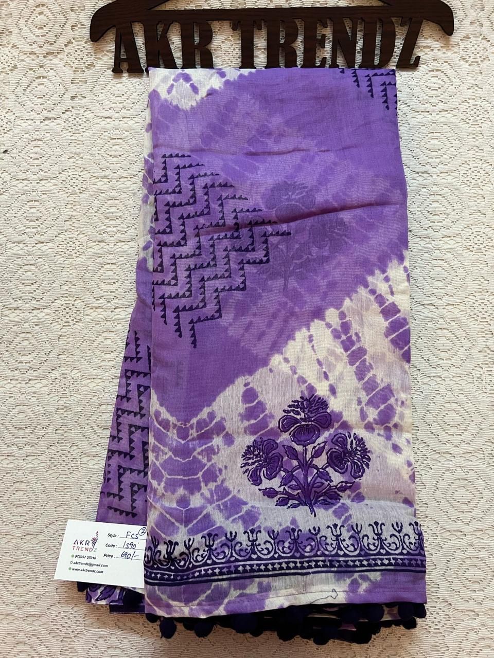 Fancy cotton sarees
