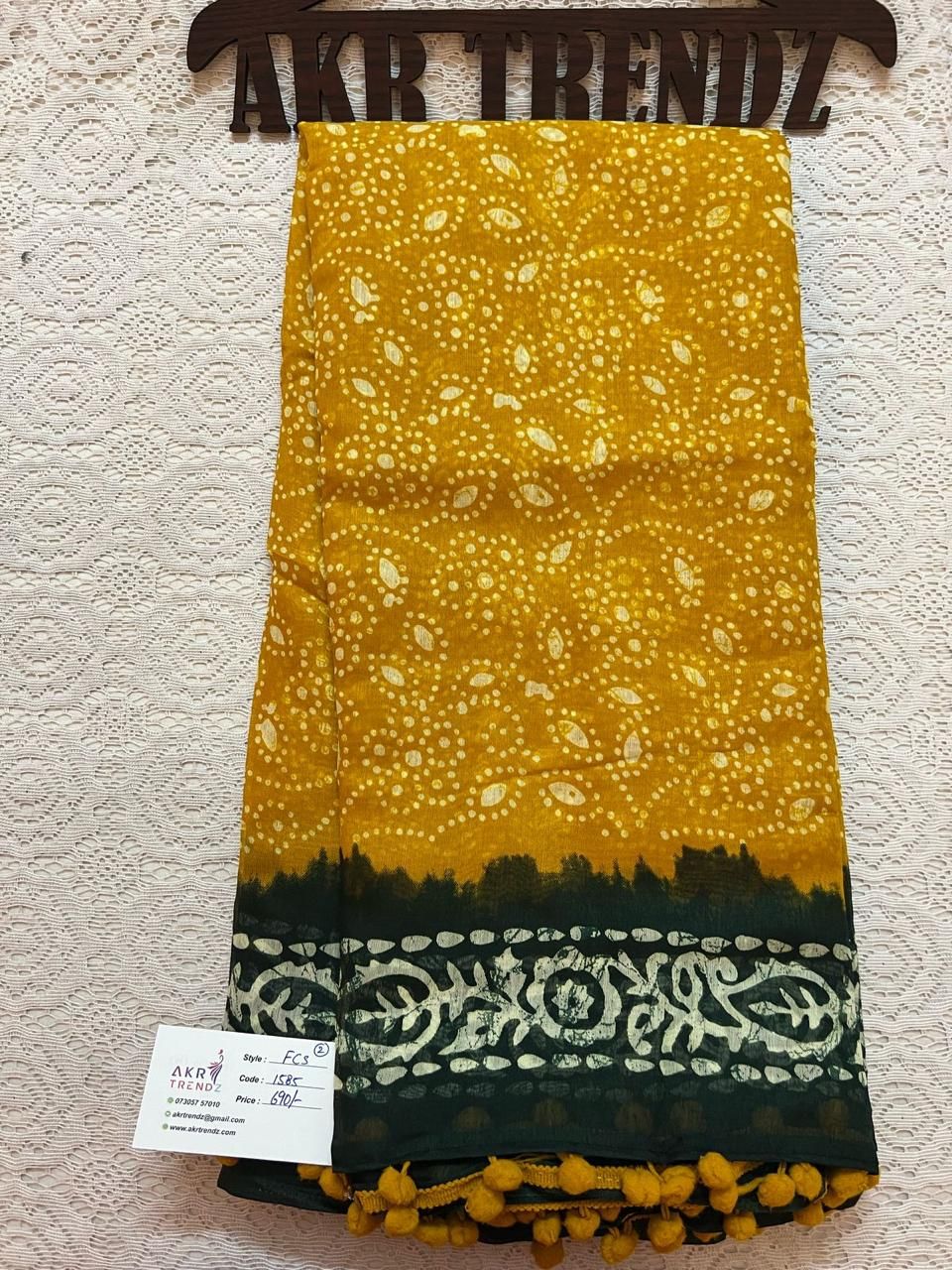 Fancy cotton sarees