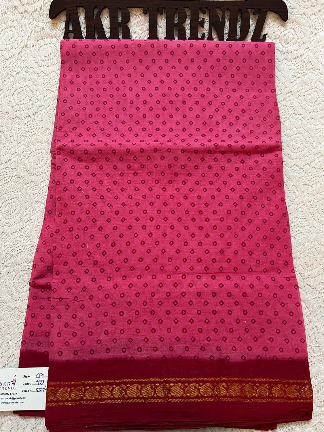 Sungudi cotton sarees