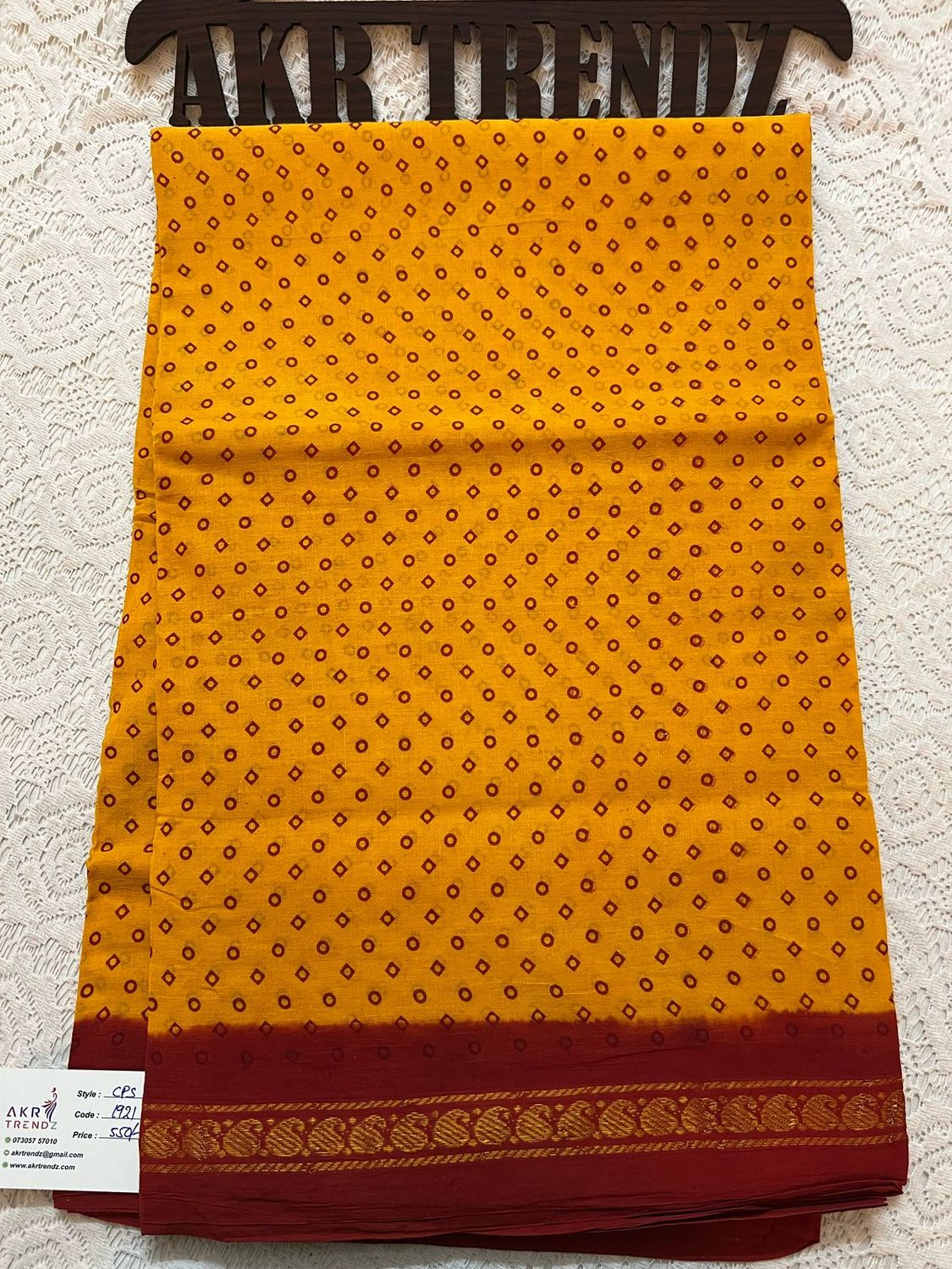 Sungudi cotton sarees