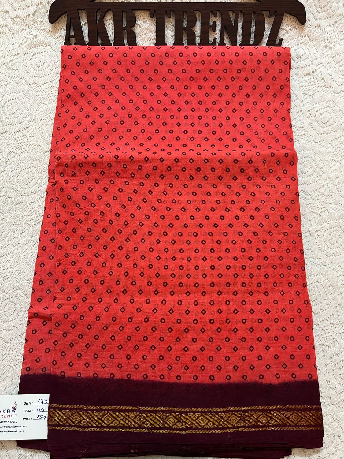 Sungudi cotton sarees