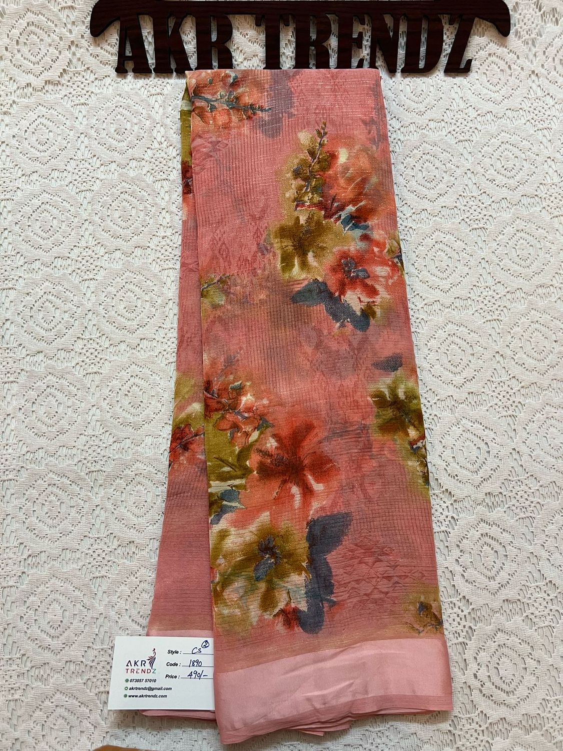 Satin Border Georgette sarees​