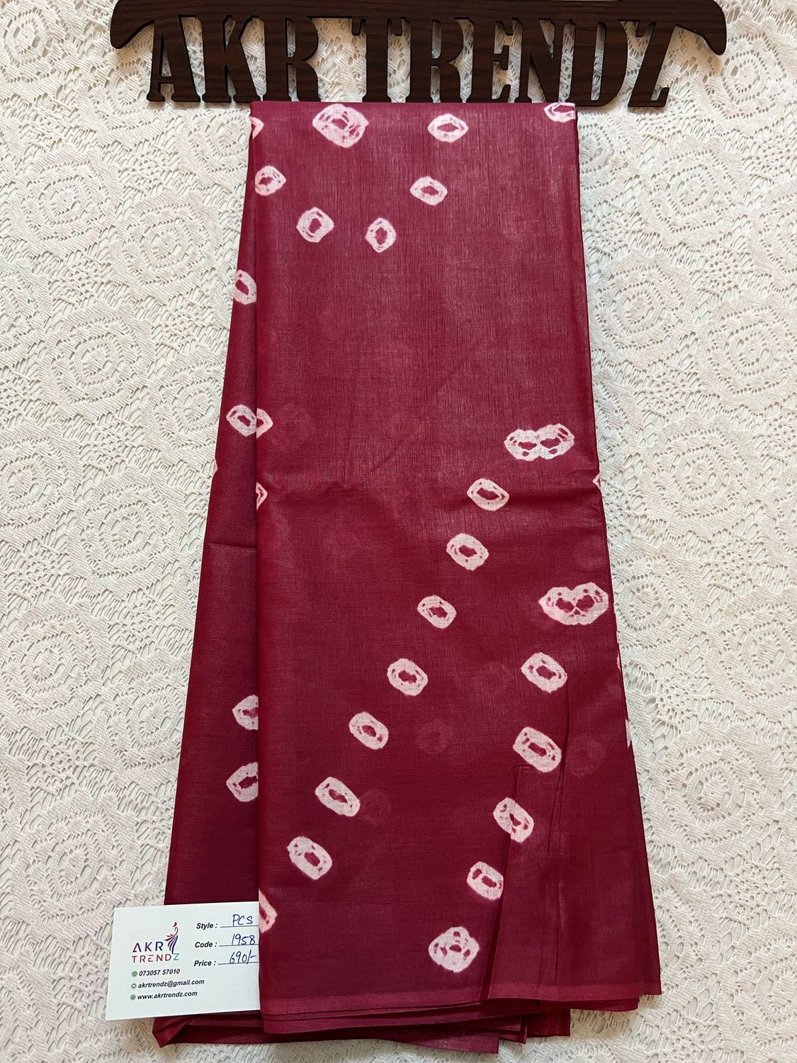 Bandhani pure cotton sarees
