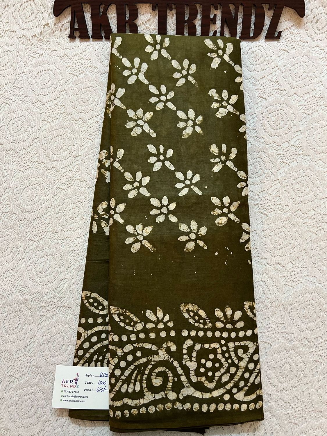 Pure cotton batik sarees