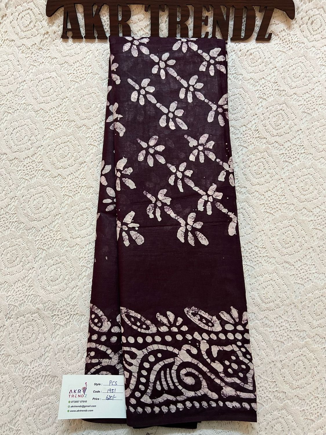Pure cotton batik sarees