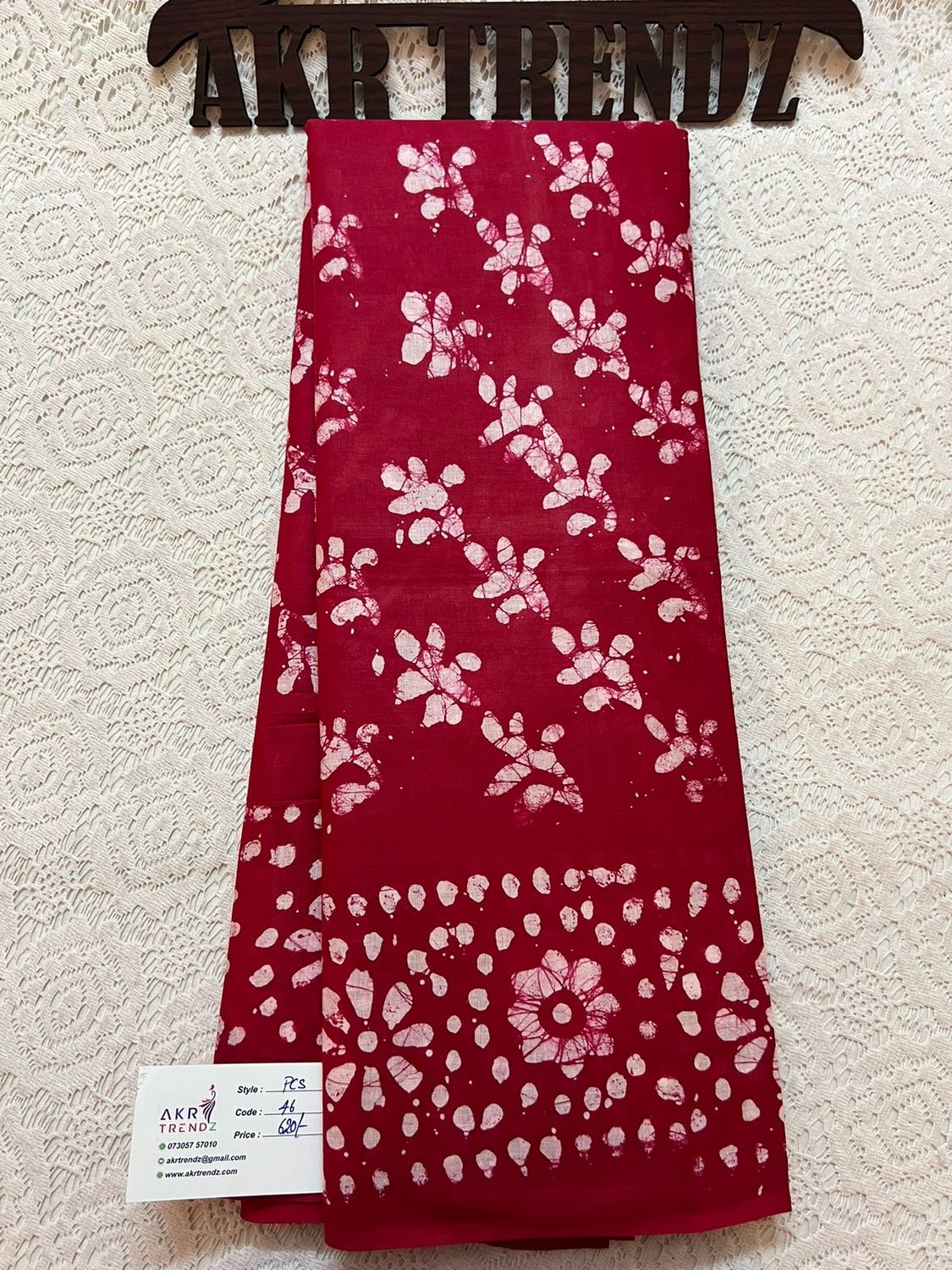 Pure cotton batik sarees