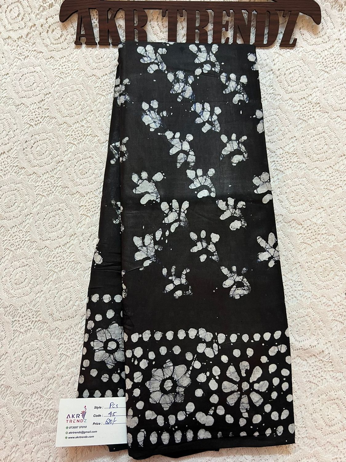 Pure cotton batik sarees